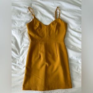 Mustard yellow French Connection dress